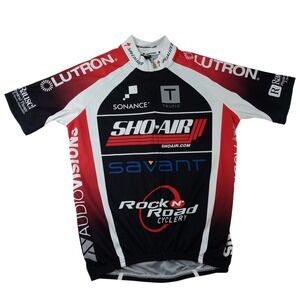 Squadra‎ Cycling Jersey Short Sleeve Mens Large Full Zip Sho Air Lutron Savant
